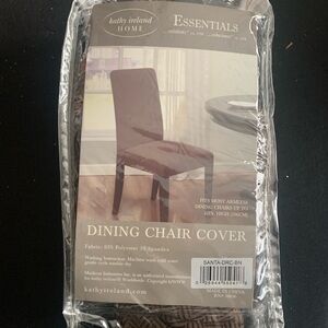 Kathy Ireland Brown Chair Slip Covers, NWT, set of 6.